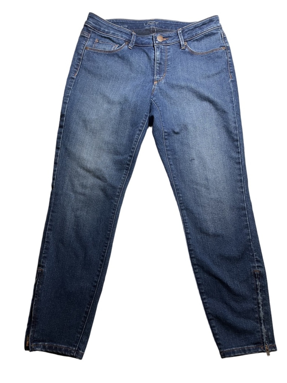 Ann Taylor LOFT Curvy Skinny Ankle jeans. Size 28/6.